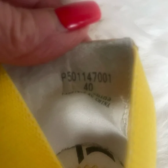Fly London Women's Yellow Cross-Strap Shoes Size 40 - Picture 4 of 8